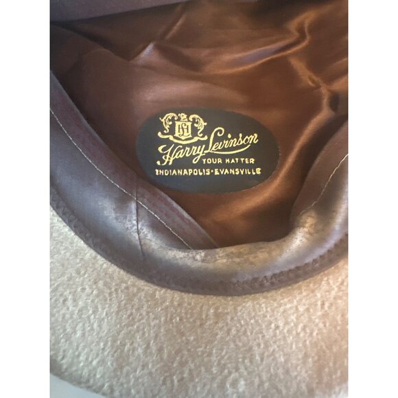 Vintage Harry Levinson Mens Wool Blend Tan Newsboy Cap One Size - Picture 5 of 6